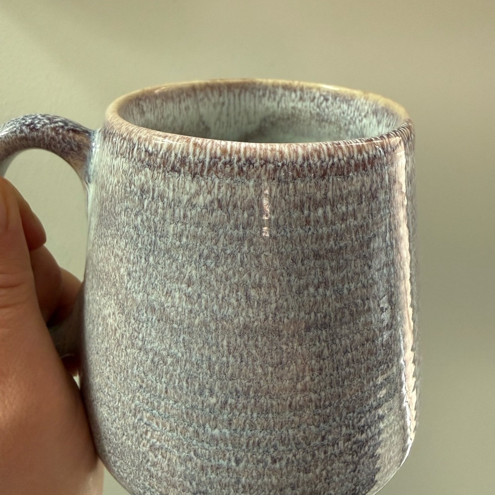 Barcela Made In Portugal Blue/Lavender Pottery Mug Speckled Glaze Artisan - Picture 9 of 10